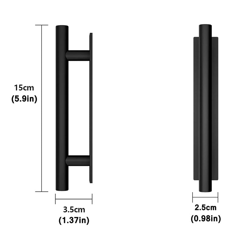 Self-adhesive cabinet handle