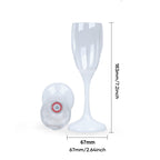 LED Lighted Champagne Glass