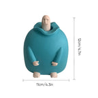 Small Blue Middle Finger Ornament