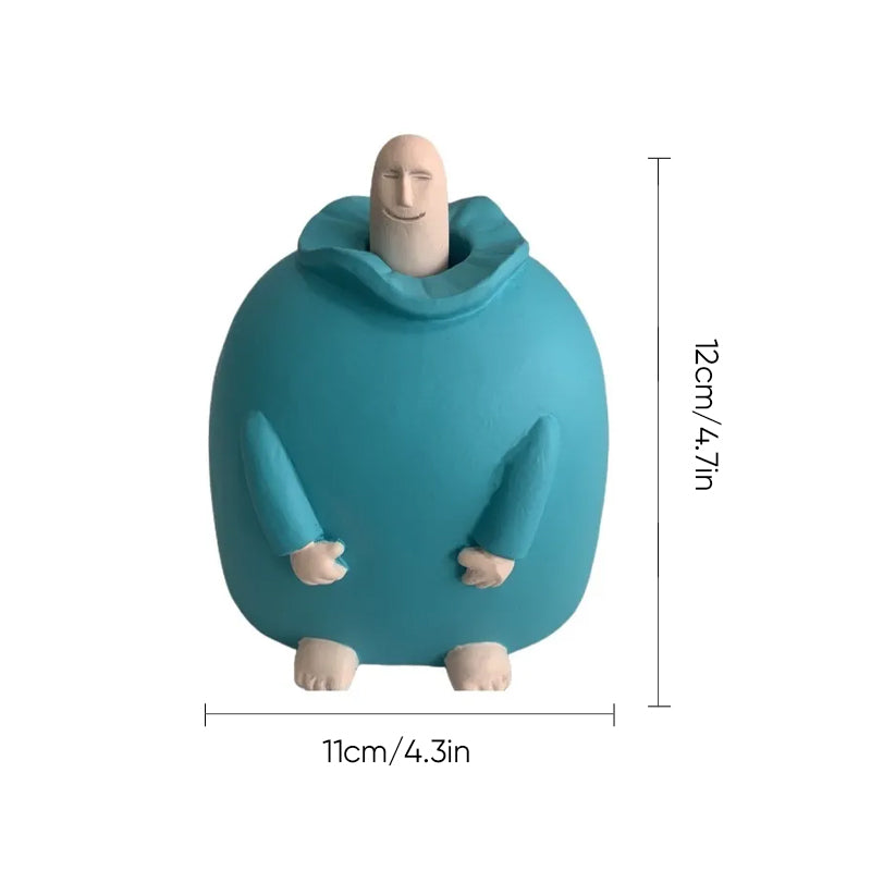 Small Blue Middle Finger Ornament