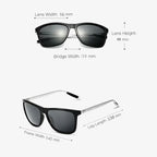 Polarized Sunglasses with Aluminum-Magnesium Frame