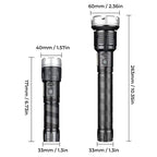 Zoom flashlight with LED