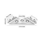 Universal corner connector for furniture made of stainless steel