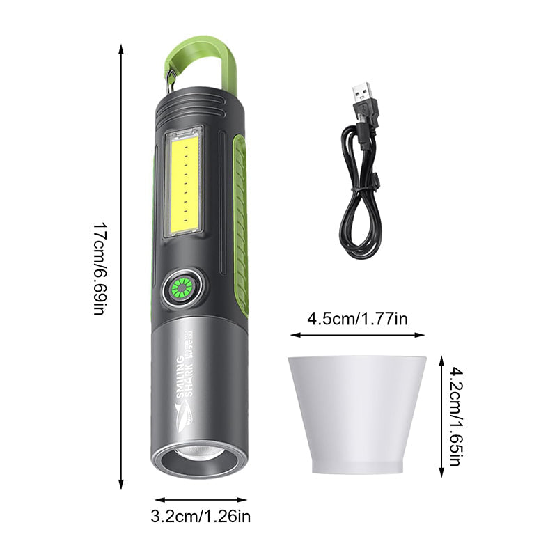 Multifunctional outdoor flashlight for adventures