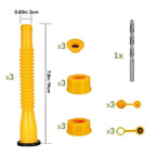 Upgraded replacement fuel can spout with flexible head