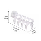 Suction cup collapsible clothes hanger with clip