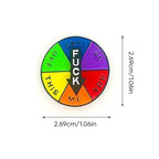 Funny rotating badge