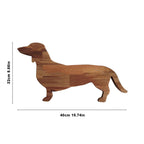 Wooden Dachshund Dog Serving Tray