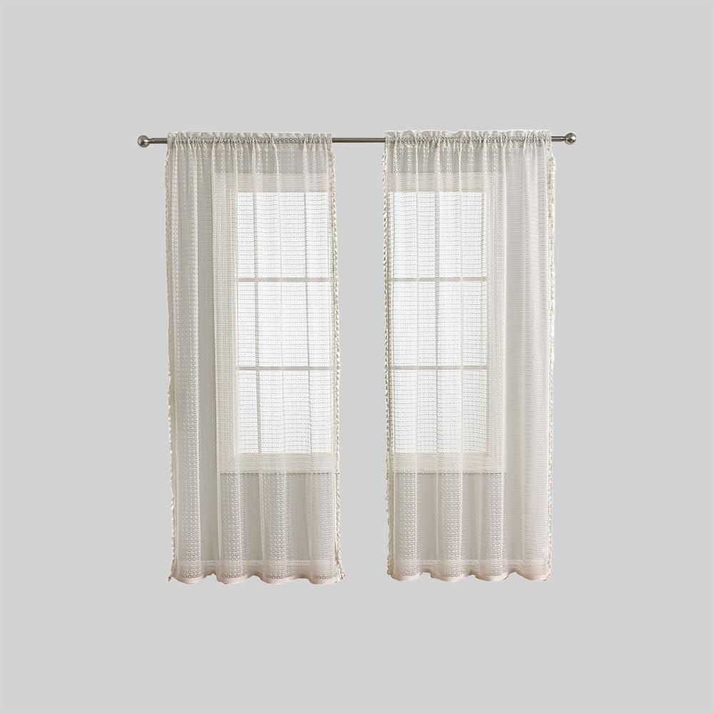 LuxeDrape – Soft Beige Voile for Sophisticated Spaces