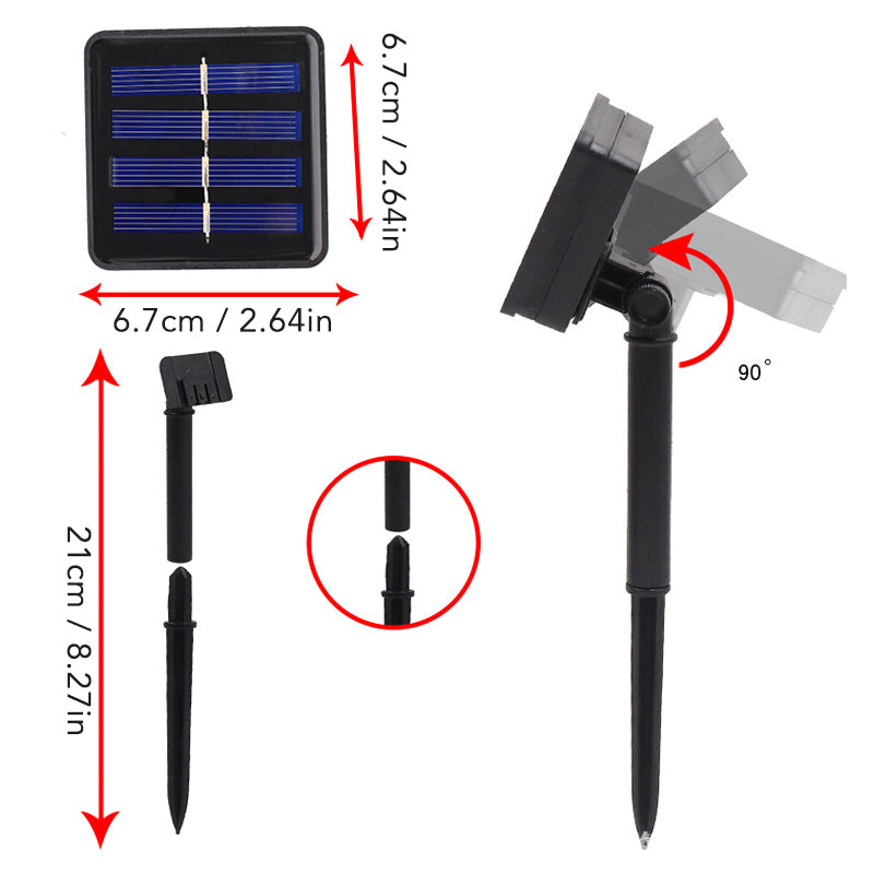 LED Solar String Lights Ground Stake Mushroom Lights