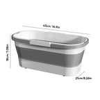 Foldable Portable Rectangular Bucket