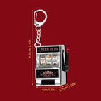 Keychain designed as a slot machine