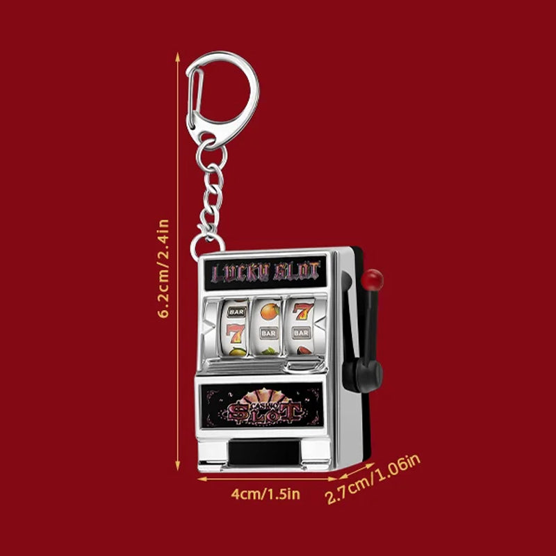 Keychain designed as a slot machine