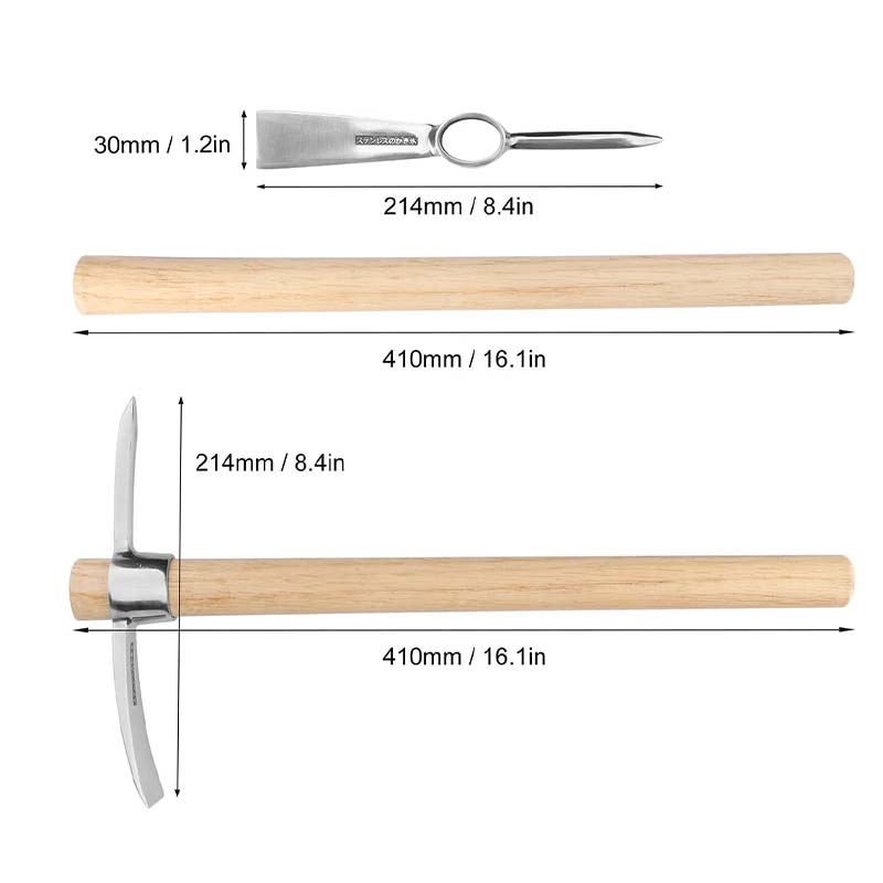 Stainless Steel Double-Headed Pickaxe