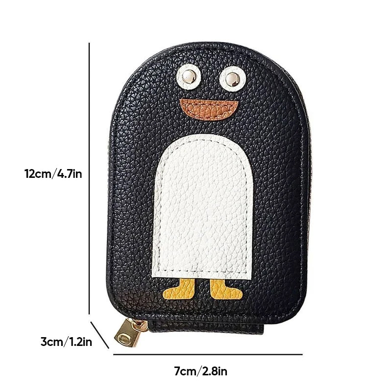 Cute Penguins PU Credit Card Coin Purse