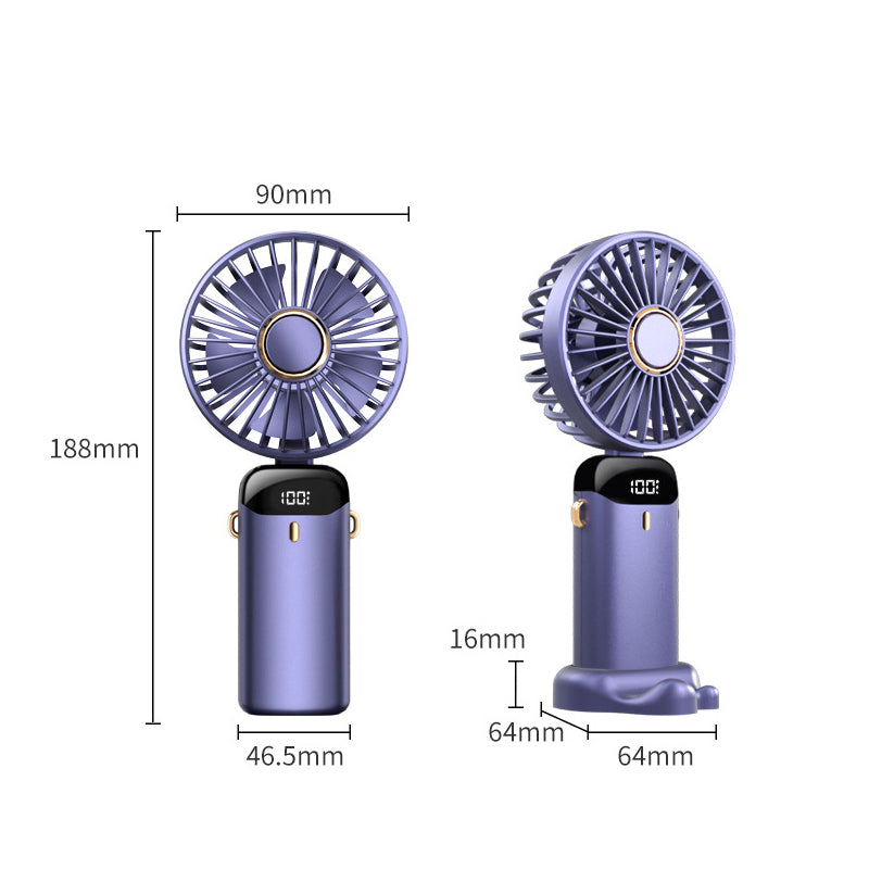 Portable electric cold compressor cooling fan