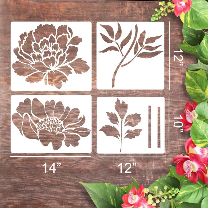 Large Flower Stencils for Garden Fence