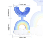 Children's Rainbow U-shaped Toothbrush