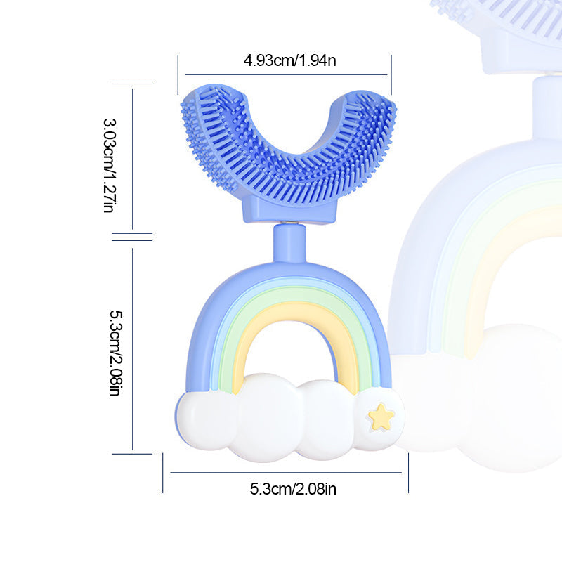 Children's Rainbow U-shaped Toothbrush