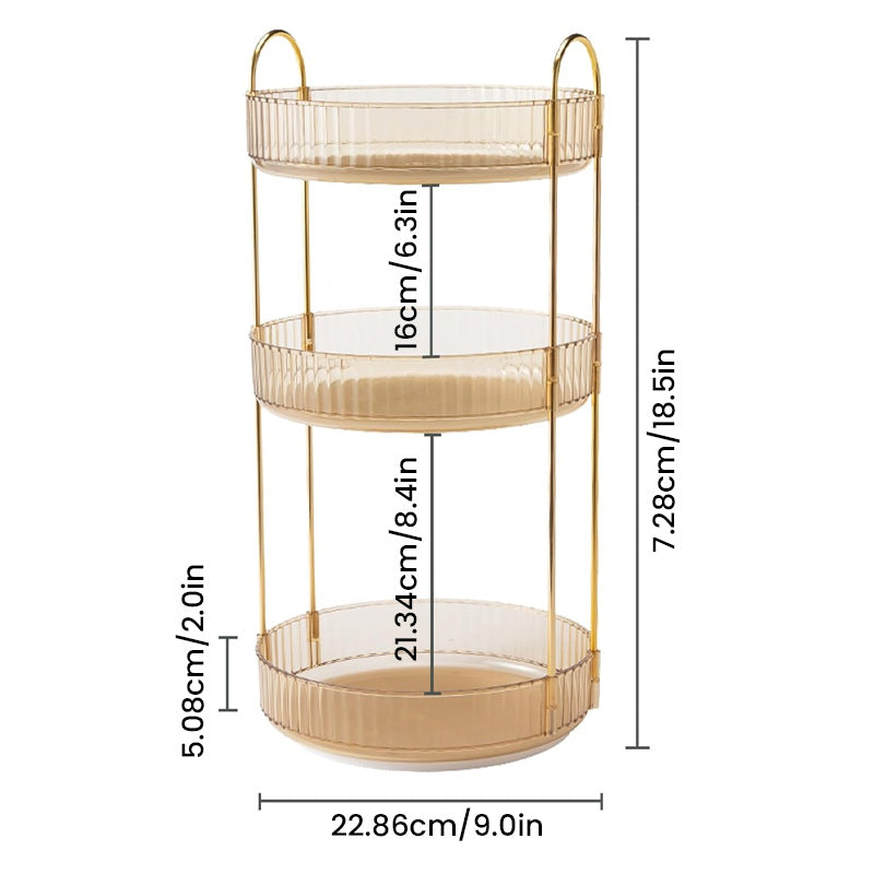 360° Rotating Makeup Organizer