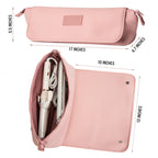 Hair tools travel bag and heat-resistant mat