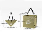 Foldable multifunctional trash can for outdoor use