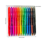 Multicolored erasable gel pens (12 pcs)