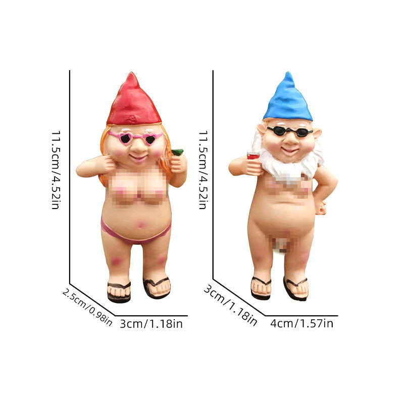 Cheeky Garden Gnome Funny Statue