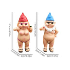 Cheeky Garden Gnome Funny Statue