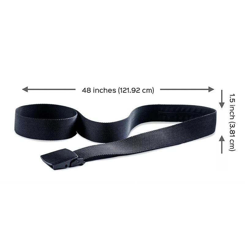 Anti-theft belt with hidden wallet