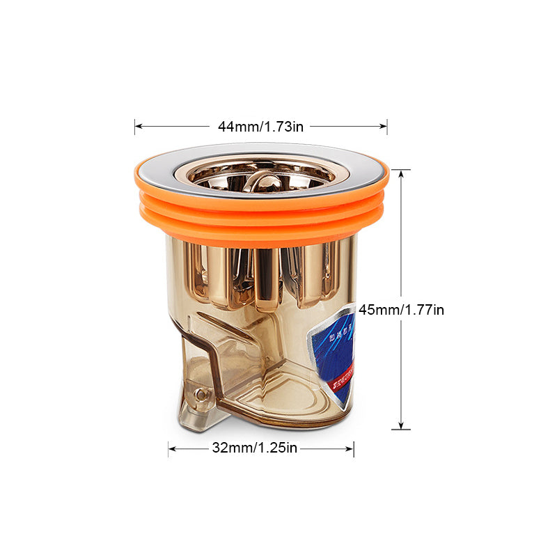 Universal double deodorant drain core