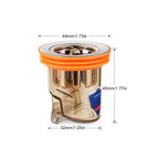 Universal double deodorant drain core
