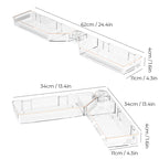 Wall-mounted punch-free corner shelf