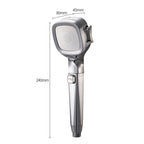 4-Mode Handheld Pressure Showerhead with Pause Switch
