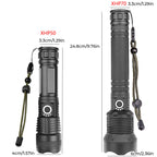 Tactical rechargeable laser LED flashlight