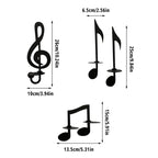 Black Music Note Wall Light
