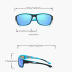 Outdoor Sport Sunglasses with Anti-Glare Polarized Lens