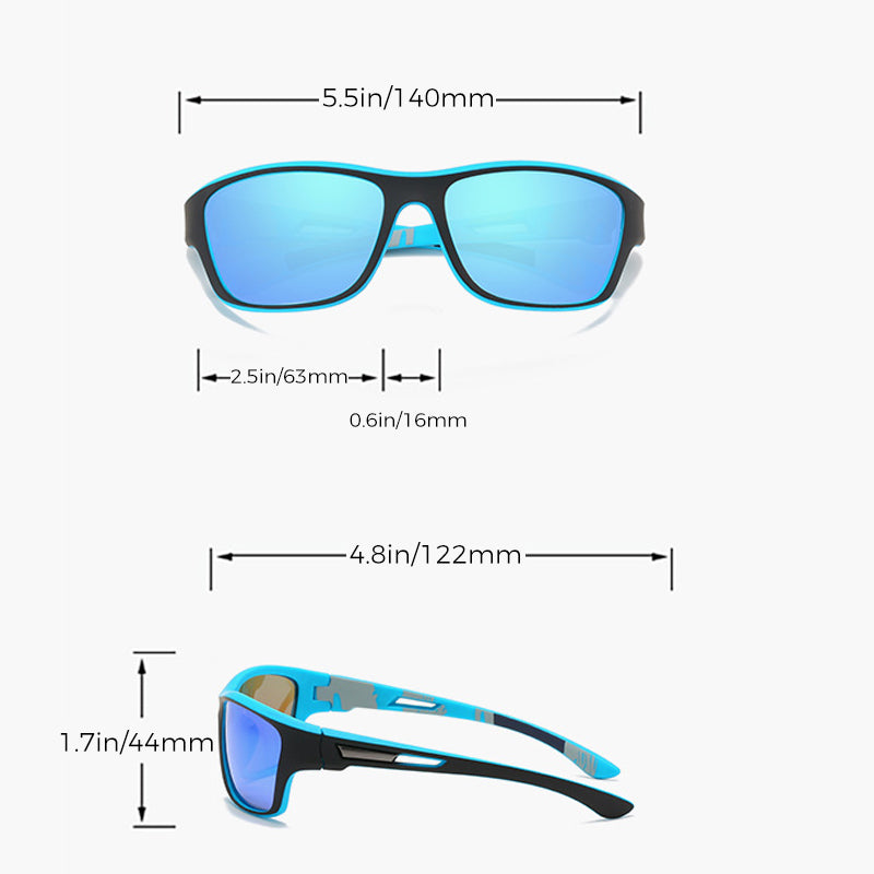 Outdoor Sport Sunglasses with Anti-Glare Polarized Lens