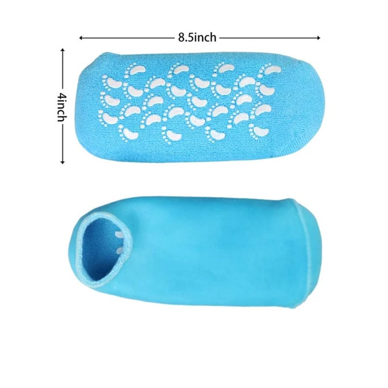 Moisturizing socks with gel lining