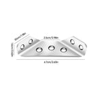 Universal Stainless Steel Furniture Corner Connectors (10 pieces)