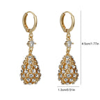 Fashionable Diamond Water Drop Earrings