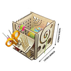 Wood bowl All-in-One – Multifunctional knitting tool