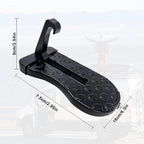U-shaped door threshold bolt with safety hammer