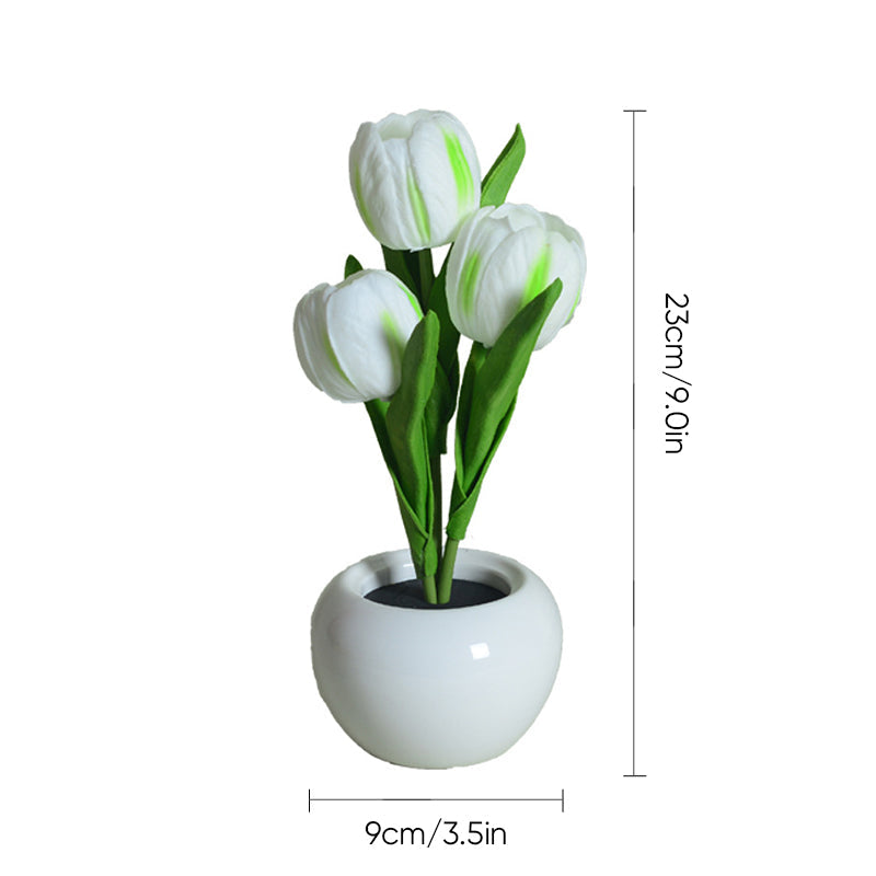 LED Tulip Nightstand Lamp Flower Table Lamp