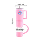 Silicone straw attachment