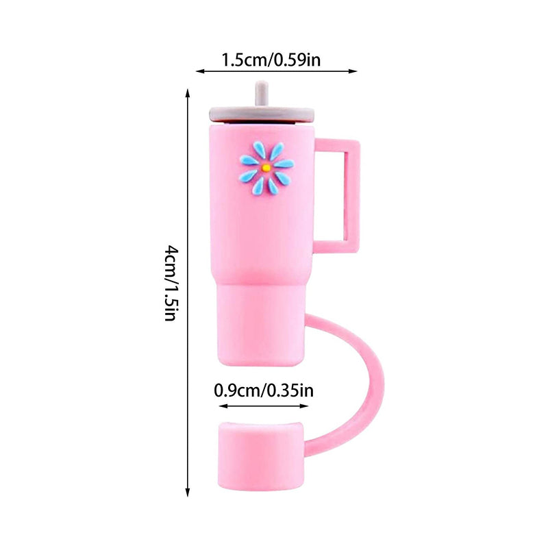 Silicone straw attachment