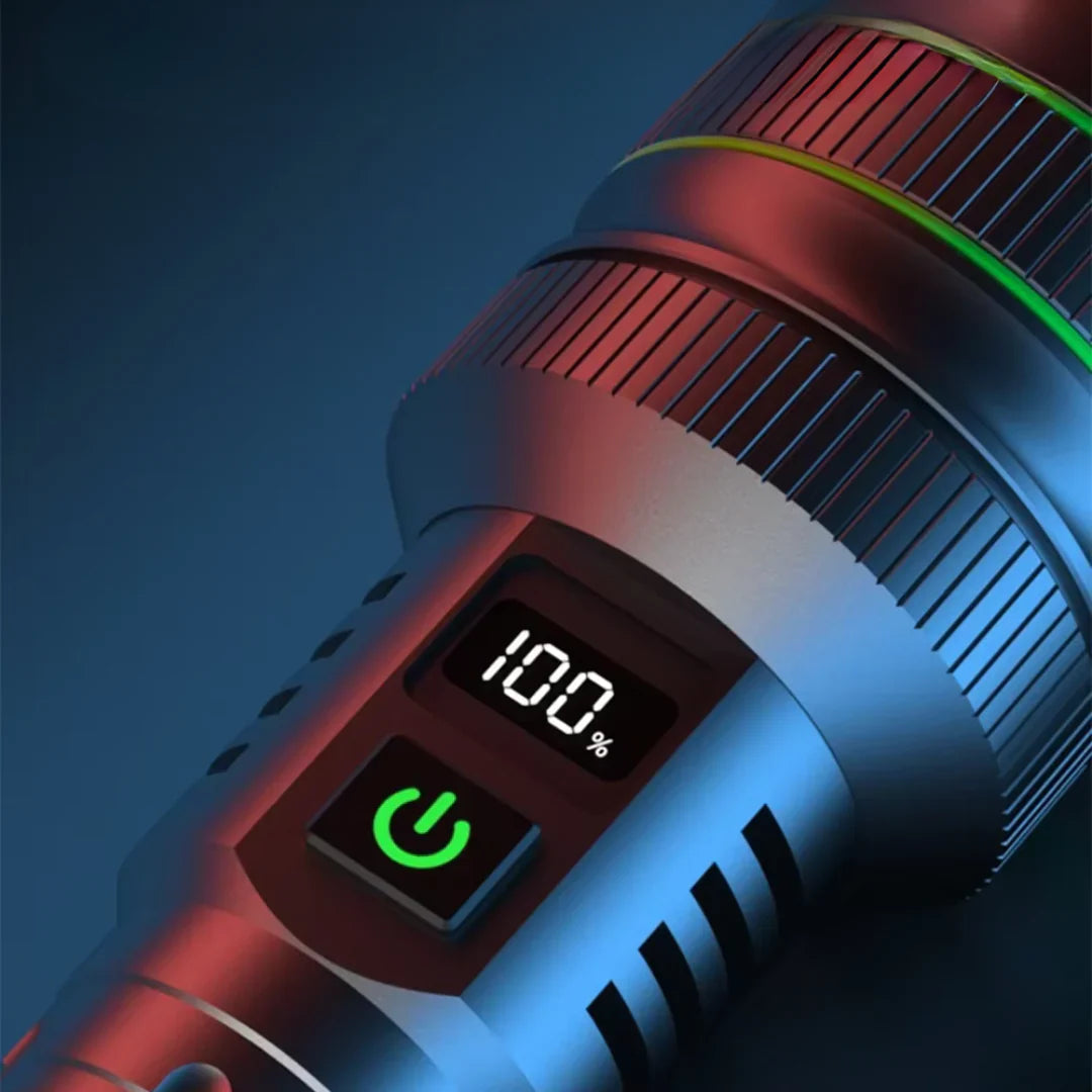 Extremely Bright and Zoomable LED Flashlight with Power Bank Function for Outdoor Adventures