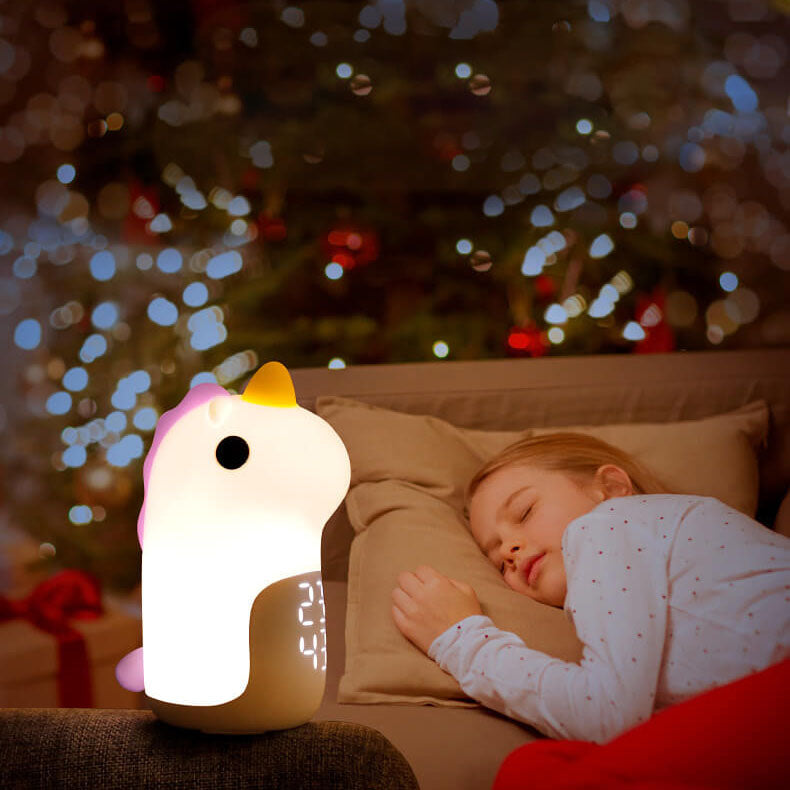 Unilora DreamLight Alarm Clock | Unicorn Design | Timer & LED Night Light | Nursery Decor