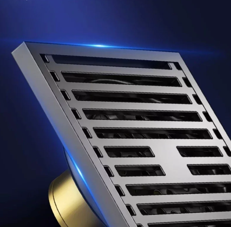 AquaShield Square Stainless Steel Floor Drain
