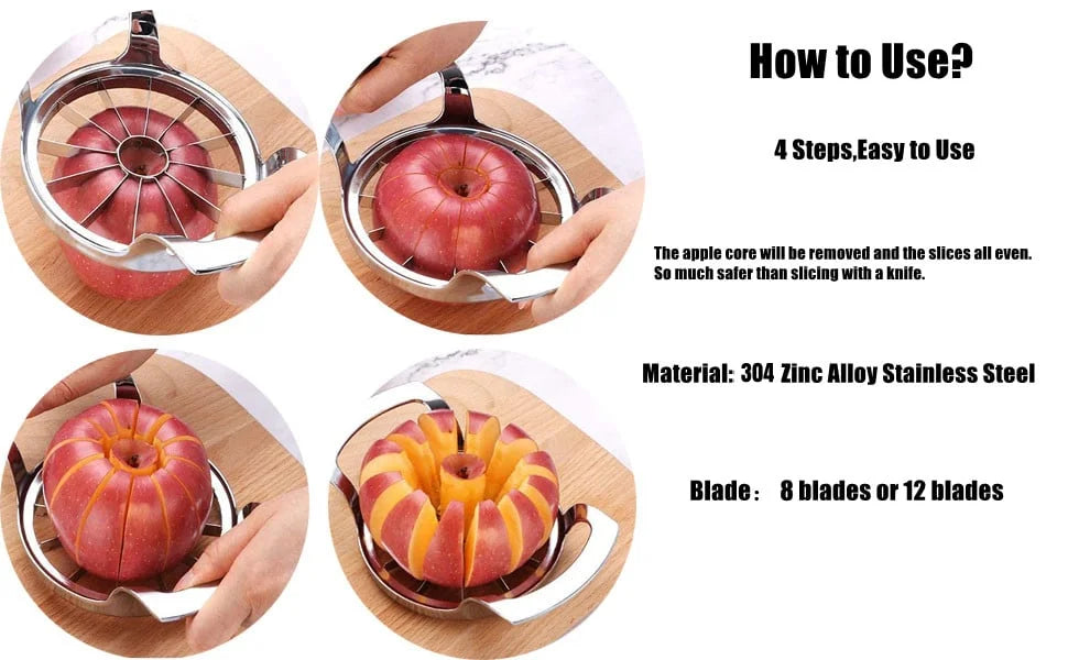Apple corer and slicer
